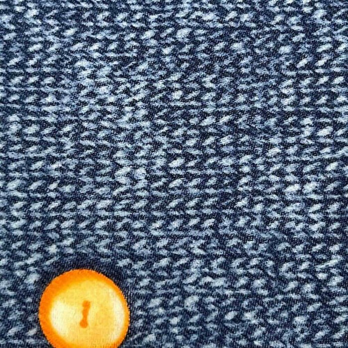 Batistă lână Celeste Nasturi printată 30X30