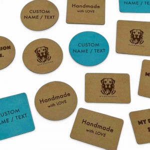 Eticheta personalizabilă ultrasuede 