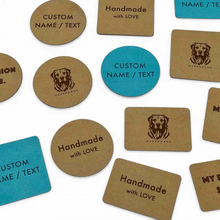 Eticheta personalizabilă ultrasuede 