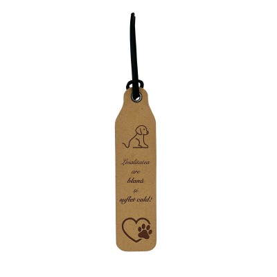 Semn de carte din piele personalizat
