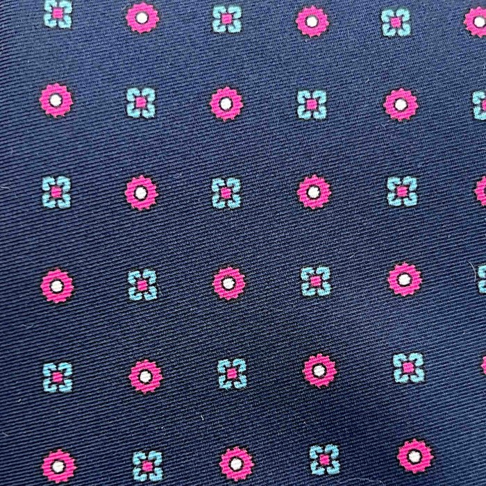 Cravata Mătase Blue Navy Print